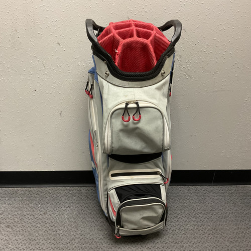 Vist Large View of Product Image Which is Used Maxfli HONORS Mens Cart Bag Grey And Royal Blue