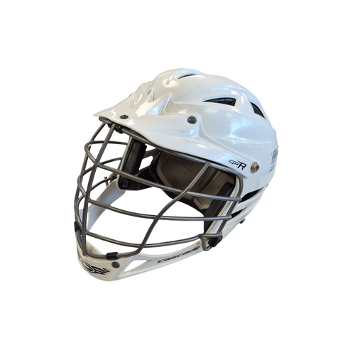 Vist Large View of Product Image Which is Used Cascade CPVR Lacrosse Helmet White S/M