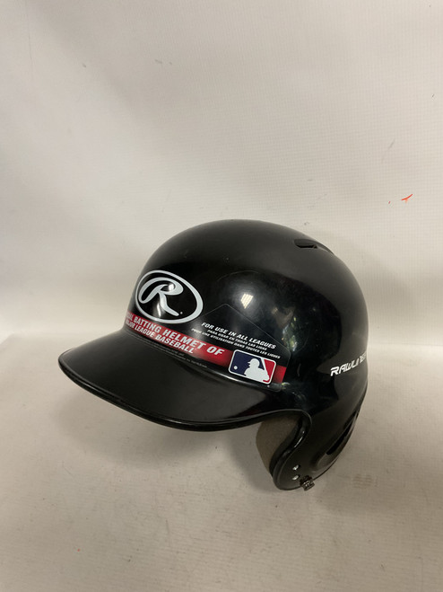 Vist Large View of Product Image Which is Used Rawlings HELMET Batting Helmet No Mask Black XS/S