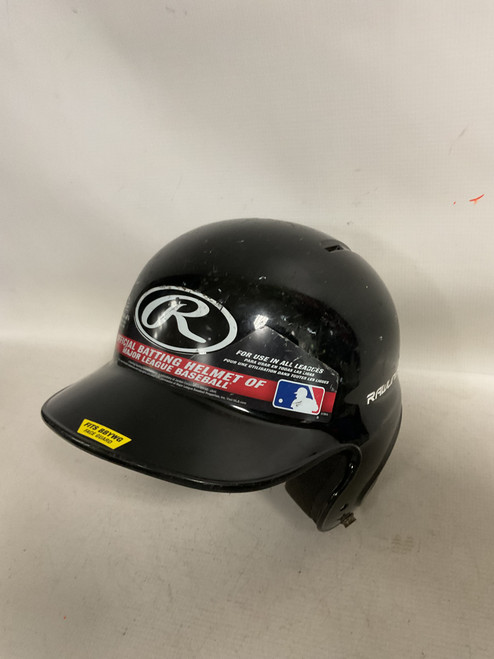 Vist Large View of Product Image Which is Used Rawlings HELMET Batting Helmet No Mask Black XS/S