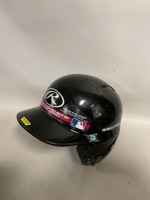 Vist Large View of Product Image Which is Used Rawlings HELMET Batting Helmet No Mask Black XS/S