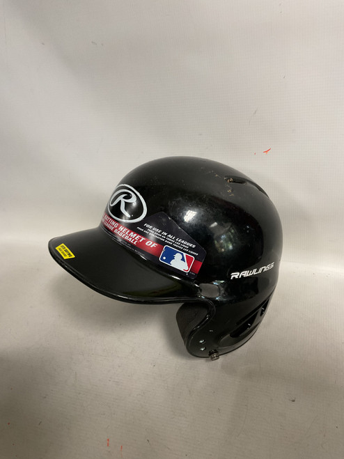 Vist Large View of Product Image Which is Used Rawlings HELMET Batting Helmet No Mask Black XS/S