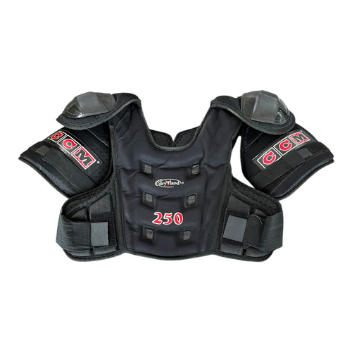 Vist Large View of Product Image Which is Used CCM DRYLAND 250 Junior Shoulder Pads MD