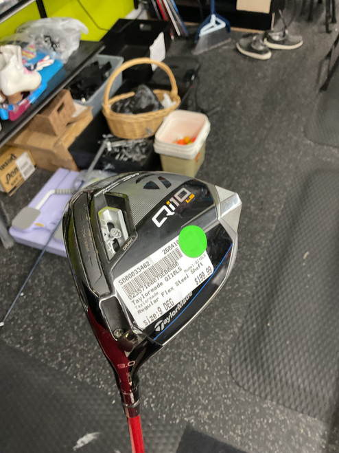 Vist Large View of Product Image Which is Used Taylormade QI10LS Mens Driver LH 9.0 Degree