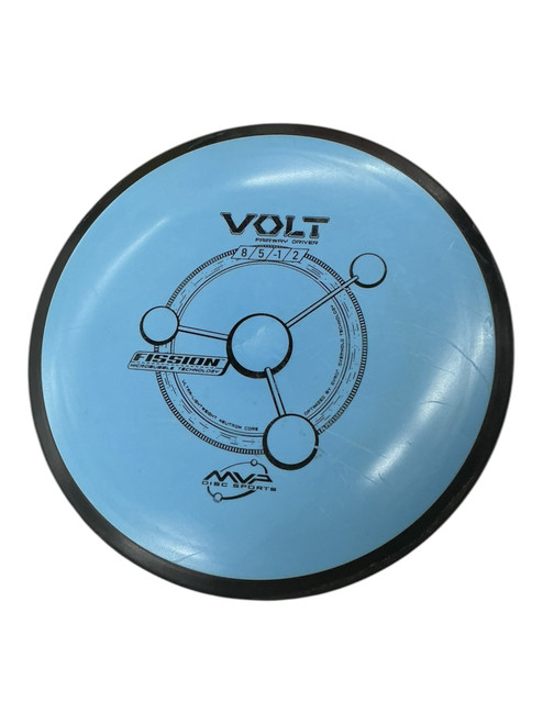 Vist Large View of Product Image Which is Used MVP FISSION VOLT Disc Golf Driver Royal Blue 168g