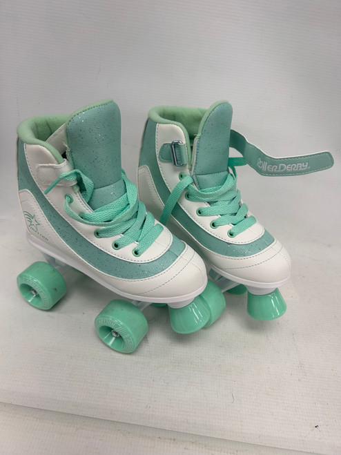 Vist Large View of Product Image Which is Used RollerDerby ROLLER SKATE Junior Roller Quad Skates Green Junior 02