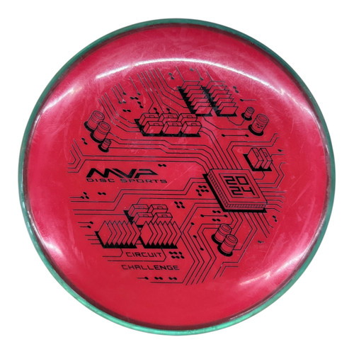 Vist Large View of Product Image Which is Used MVP CIRCUIT CHALLENGE TRACE Disc Golf Driver Red 173g