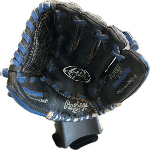 Vist Large View of Product Image Which is Used Rawlings PL105RW BB/SB Glove RH Throw Black And Royal Blue 10 1/2"
