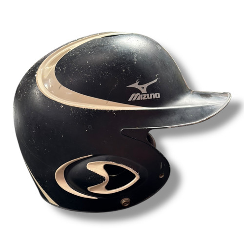 Vist Large View of Product Image Which is Used Mizuno Batting Helmet No Mask Black One Size 11375-S000344647