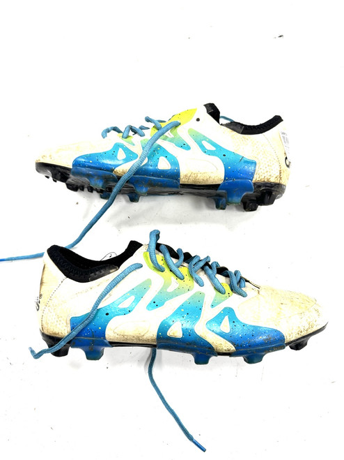 Vist Large View of Product Image Which is Used Adidas Soccer Cleats White Junior 05