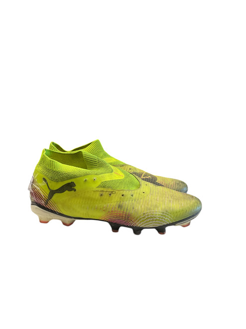 Vist Large View of Product Image Which is Used Puma Soccer Cleats Yellow Senior 10