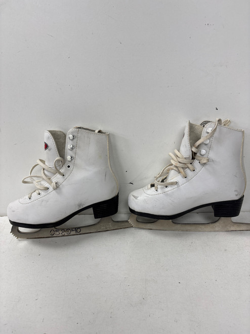 Vist Large View of Product Image Which is Used Hespeler FIG Girls Figure Skate White Junior 02