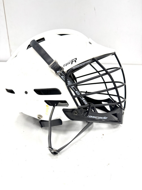 Vist Large View of Product Image Which is Used Cascade CPVR Lacrosse Helmet White One Size