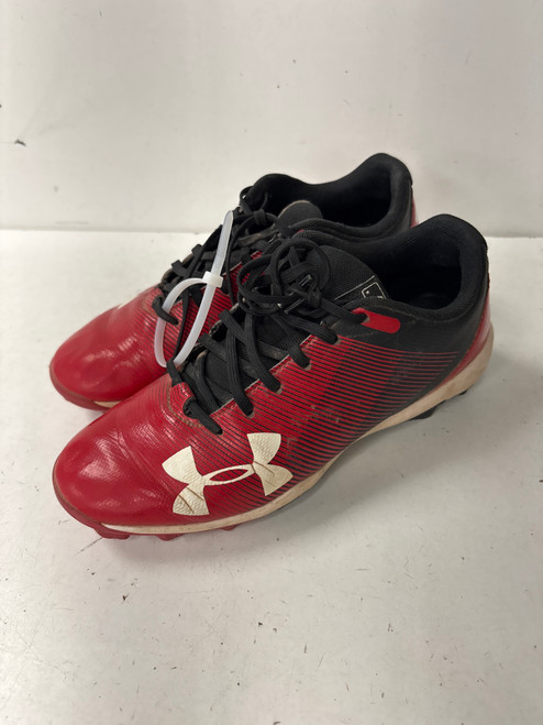 Vist Large View of Product Image Which is Used Under Armour AUTHENTIC LOW BB/SB Cleats Red Junior 05
