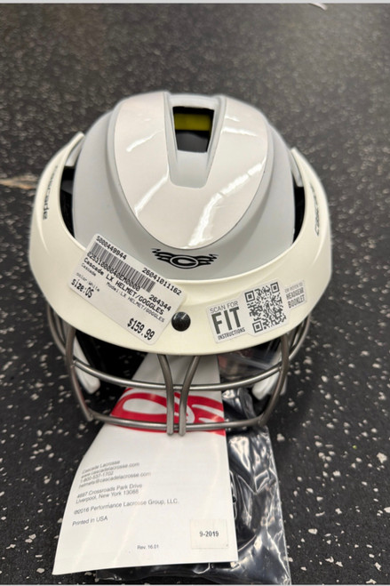 Vist Large View of Product Image Which is Used Cascade LX HELMET/GOGGLES Lacrosse Helmet White One Size