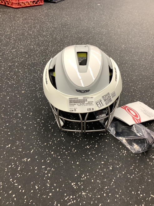 Vist Large View of Product Image Which is Used Cascade LX HELMET/GOGGLES Lacrosse Helmet White One Size