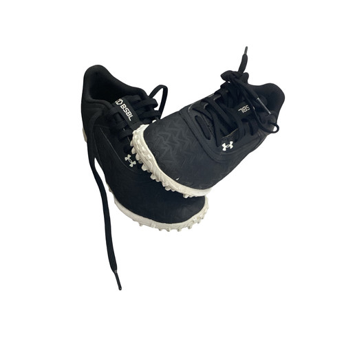 Vist Large View of Product Image Which is Used Under Armour TURF CLEATS BB/SB Cleats Black Junior 01.5