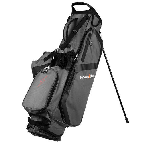 Vist Large View of Product Image Which is New Powerbilt Dunes 4.5 Lightweight Golf Stand Bag- Gray/Black