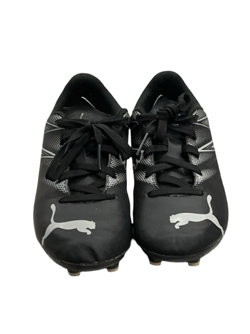 Vist Large View of Product Image Which is Used Puma Soccer Cleats Black And Red Youth 13.0