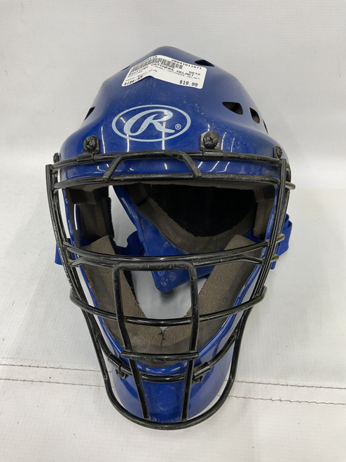 Vist Large View of Product Image Which is Used Rawlings CATCHERS HELMET Catchers Helmet w/Mask Royal Blue SM