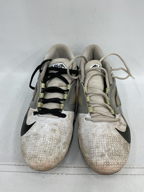 Vist Large View of Product Image Which is Used Nike ALPHA S-9.5 BB/SB Cleats White Senior 9.5