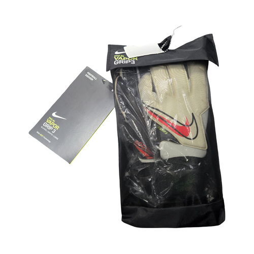 Vist Large View of Product Image Which is Used Nike VAPOR GRIP3 GOALIE GLOVES Soccer Goalie Gloves White 6