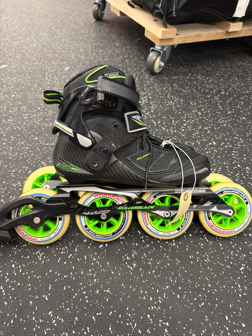 Vist Large View of Product Image Which is Used Rollerblade TEMPEST 100 Senior Rec Fitness Skates Black Senior 6