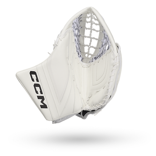 Vist Large View of Product Image Which is CCM Tacks Intermediate Goalie Catcher WWWW #GMTACKSIN