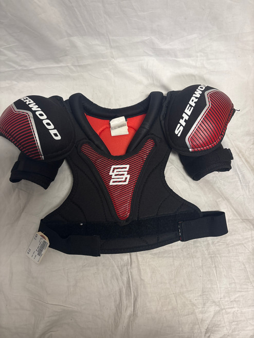 Vist Large View of Product Image Which is Used Sher-wood CODE Youth Shoulder Pads LG