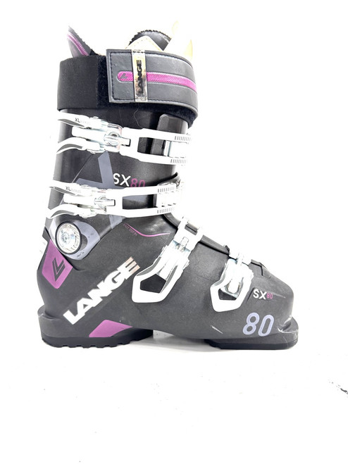 Vist Large View of Product Image Which is Used Lange SX 80 Womens DH Ski Boot Black 235 MP - J05.5 - W06.5