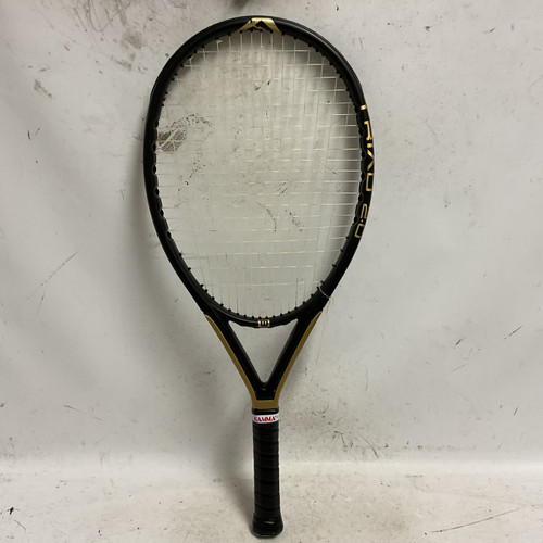Vist Large View of Product Image Which is Used Wilson TRIAD 2.0 HAMMER Adult Tennis Racquet Black 4 1/2"