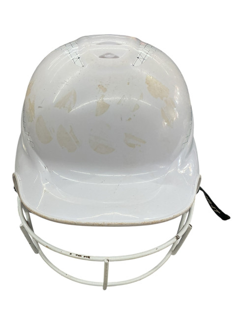 Vist Large View of Product Image Which is Used RIP-IT Batting Helmet w/Mask White M/L