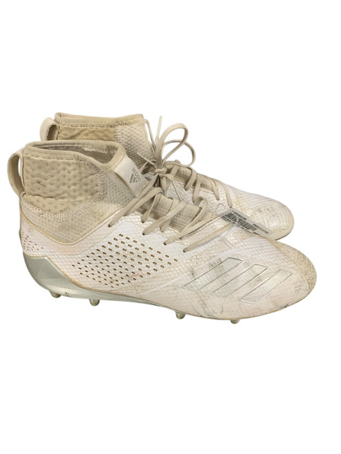 Vist Large View of Product Image Which is Used Adidas Adult FB Cleats White Senior 10
