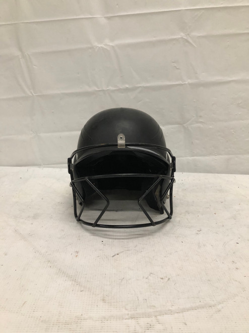 Vist Large View of Product Image Which is Used Schutt BLACK Batting Helmet w/Mask Black XXS
