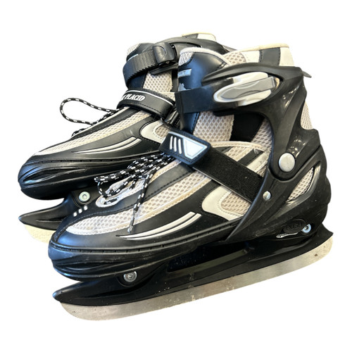 Vist Large View of Product Image Which is Used Lake Placid ADJUSTABLE Senior Hockey Skate Sz 6-8
