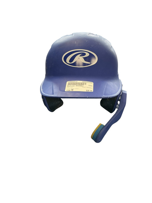 Vist Large View of Product Image Which is Used Rawlings BASEBALL Batting Helmet No Mask Royal Blue MD