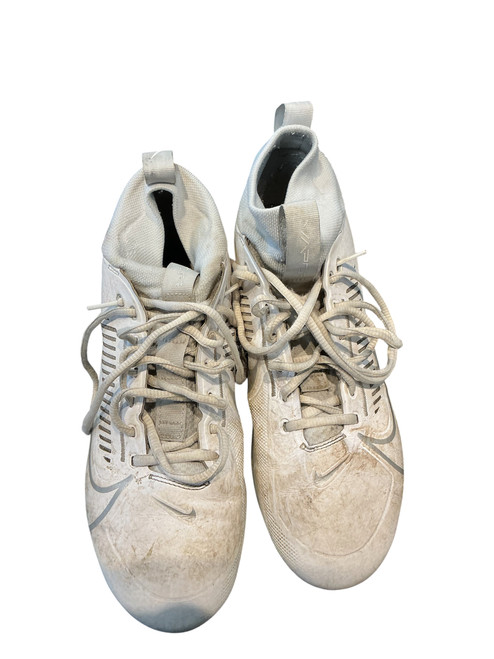 Vist Large View of Product Image Which is Used Nike LAX Cleats Mens White Senior 8.5