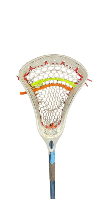 Vist Large View of Product Image Which is Used Warrior ALLOY 6000 Jr Atk/Mid Complete Stick Royal Blue