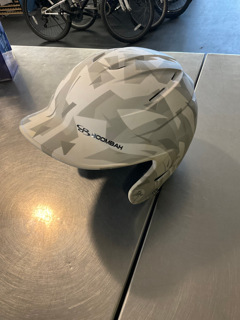 Vist Large View of Product Image Which is Used BoomBah BOOMBAH HELMET Batting Helmet No Mask White LG