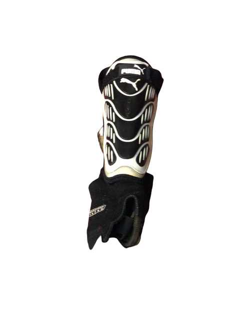 Vist Large View of Product Image Which is Used Puma Soccer Shin Guards Adult Black SM