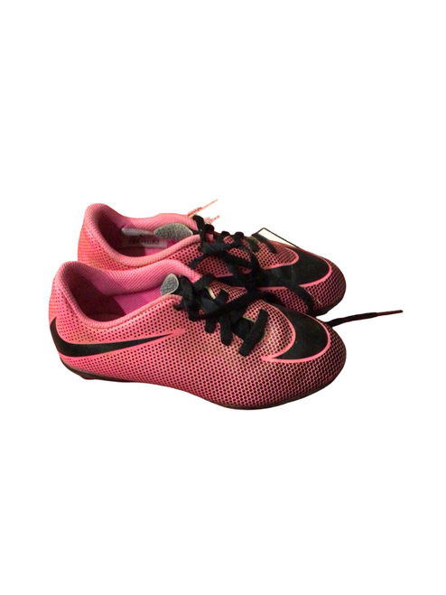Vist Large View of Product Image Which is Used Nike Soccer Cleats Pink Youth 12.0