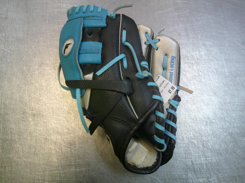 Vist Large View of Product Image Which is Used Franklin INFERNO BB/SB Glove RH Throw Royal Blue 9"