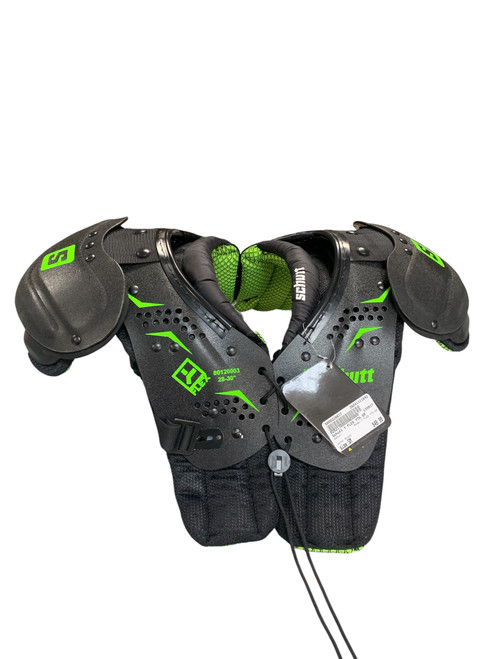 Vist Large View of Product Image Which is Used Schutt Y FLEX YTH SM FB Shoulder Pads Black SM