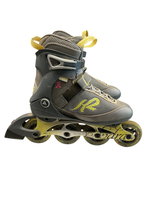 Vist Large View of Product Image Which is Used K2 ANDRA SZ 7 WOMENS Senior Rec Fitness Skates Grey Senior 7