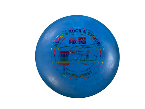 Vist Large View of Product Image Which is Used Innova KC ROC Disc Golf Mid Range Royal Blue 173g