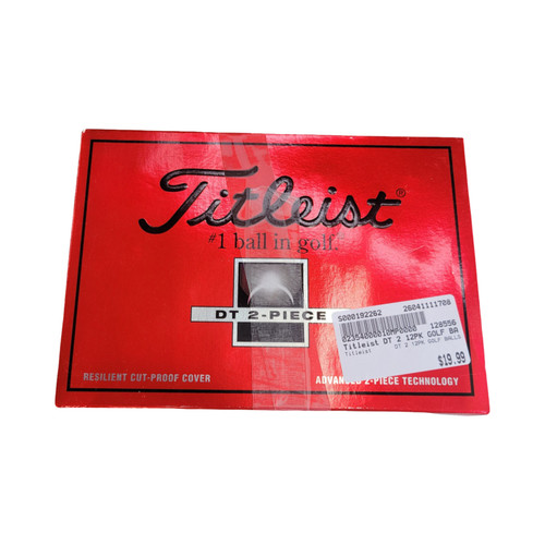 Vist Large View of Product Image Which is Used Titleist DT 2 12PK GOLF BALLS 12 Pack - Golf Balls