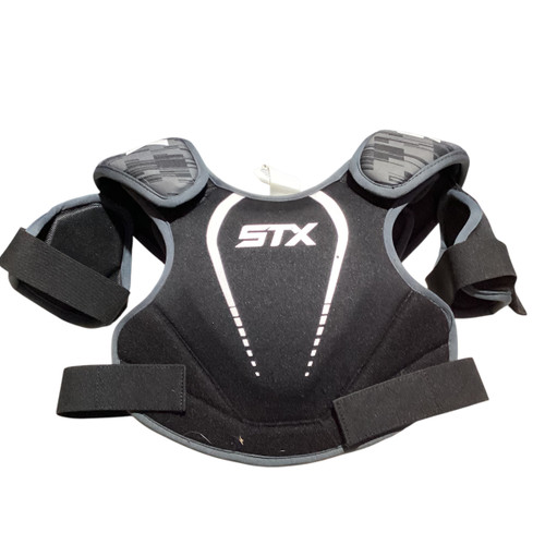 Vist Large View of Product Image Which is Used STX STALLION  75 Lacrosse Shoulder Pads Black SM