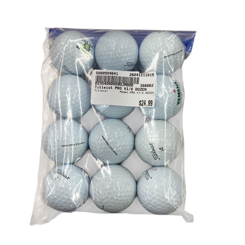 Vist Large View of Product Image Which is Used Titleist PRO V1/X DOZEN 12 Pack - Golf Balls