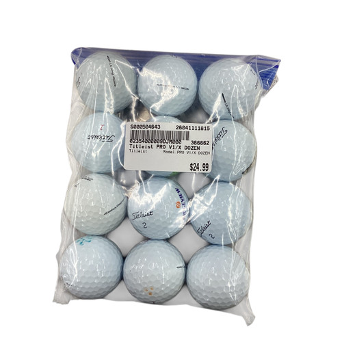 Vist Large View of Product Image Which is Used Titleist PRO V1/X DOZEN 12 Pack - Golf Balls
