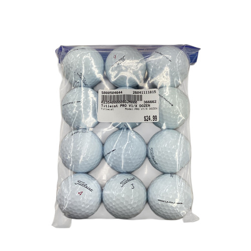 Vist Large View of Product Image Which is Used Titleist PRO V1/X DOZEN 12 Pack - Golf Balls